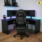 Cadeira Gamer Healer Preto Reclinável com Apoio