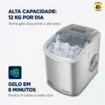 Máquina de Gelo Turbo Ice Mondial 120W MG-12-GI