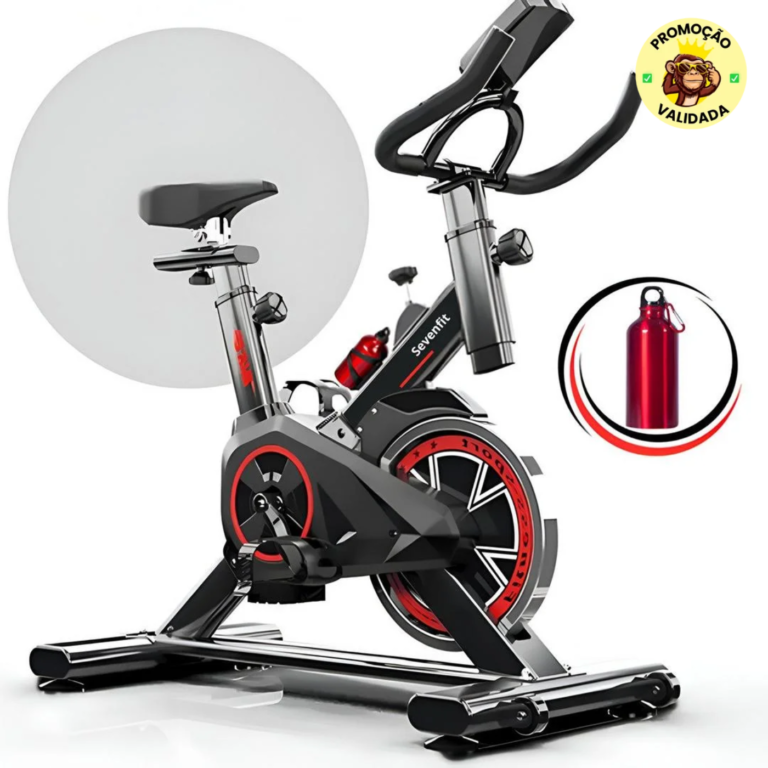 Bicicleta Ergométrica Fitness Sevenfit Preto Vermelho