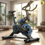 Bicicleta Ergométrica Fitness Preto e Azul 6kg
