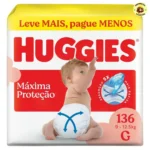 Huggies Fralda Descartável Máxima Proteção G 136 Un