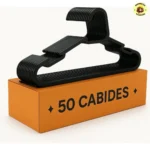 Kit 50 Cabide Adulto Preto Reforçado