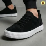 Tênis Casual Camurça Conforto Premium Preto 39