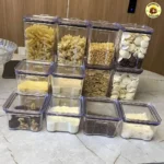 Kit 12 Potes Herméticos Empilháveis Mantimento
