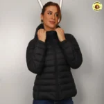 Jaqueta Feminina Puffer Impermeável com Capuz