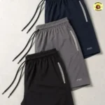 Kit 3 Bermuda Masculina Tactel Academia