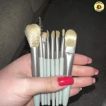 Kit 8 Mini Pinceis de Maquiagem com Estojo