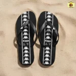 Chinelo Kappa Beach Adulto Borracha Preto 41/42