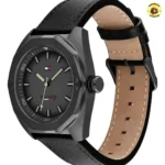 Tommy Hilfiger Shane Relógio Couro Preto