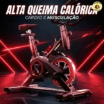 Bicicleta Ergométrica Fitness Preto Vermelho
