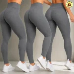 Kit 3 Calças Legging Feminina Cós Alto