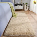 Passadeira Felpuda Bege 2m Texfine Poliéster