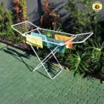 Varal de Chão Slim Dobrável Mor Aço Reforçado