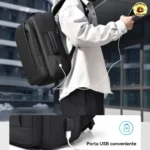 Mochila Jiesipote À Prova D'água Preto