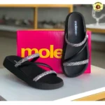 Sandália Moleca Feminina Tiras Strass Macia