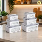 Kit 6 Organizadores para Geladeira 6pcs