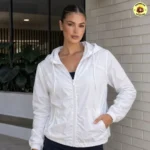 Jaqueta Feminina Izing Corta Vento Aspen Branco