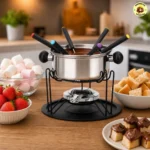 Kit Fondue 11 Peças para 6 Pessoas Preto