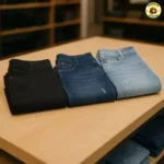 Kit 3 Calças Jeans Masculina Reta