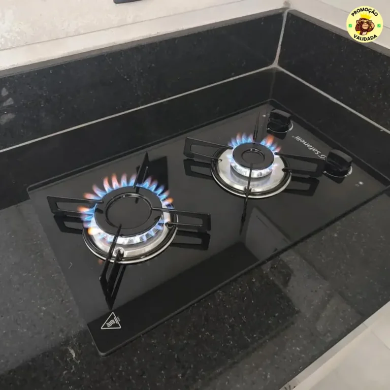 Cooktop Safanelli Vidro Preto 2 Bocas GLP