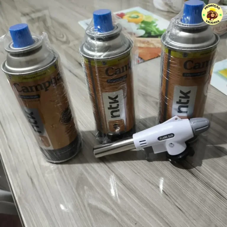 Kit Maçarico Acendimento Automático c/ 3 Refis