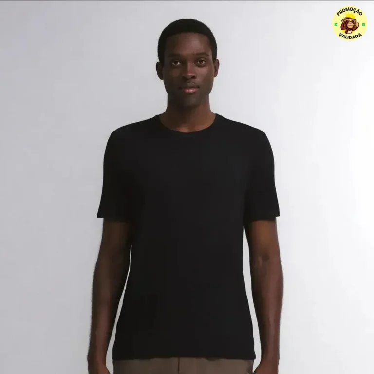 Camiseta Masculina Insider Light Preta Gola U