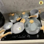 Conjunto 6 Panelas Cerâmica Antiaderente Ind.