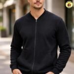 Blusa de Moletom Flanelada com Zíper Canguru