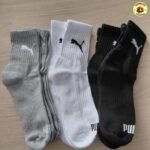 Kit 6 Pares Meias Puma Cano Alto Atoalhadas