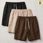 Kit 3 Bermuda Linho Masculina Verão Praia