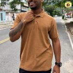 Polo Masculino Reserva Regular New Basic Caramelo
