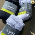 Kit 6 Pares Lupo Cano Médio Esportiva Preto G