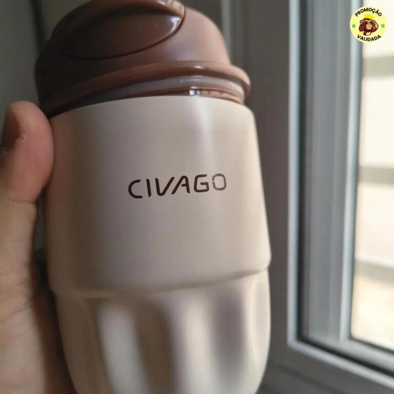 Copo Térmico Inox com Tampa para Café e Chá