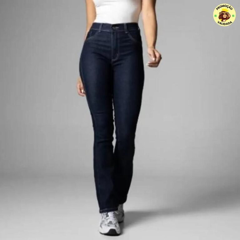 Jeans Sawary Feminina Calça Boot Cut Petit