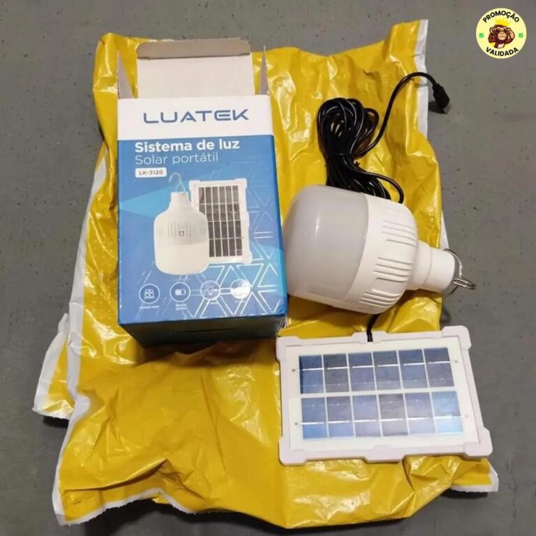 Luminárias Solar LED Recarregáveis com Gancho